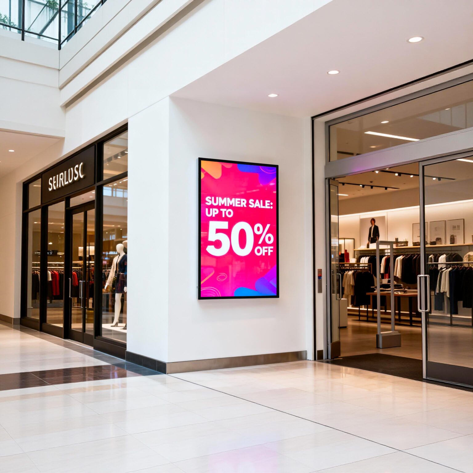 Store Area Signage Digital Signage Solutions for Retail Stores & Shopping Malls