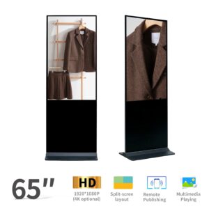 Network Floor Standing Advertising Player with Remote Content Management